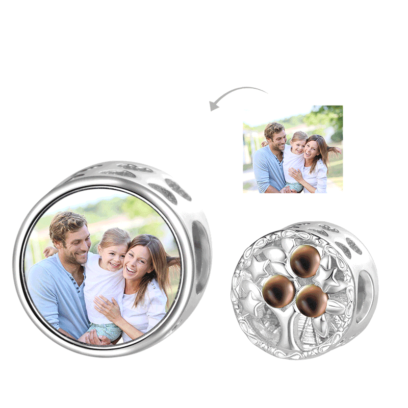 Encanto de ánimo con foto del árbol genealógico