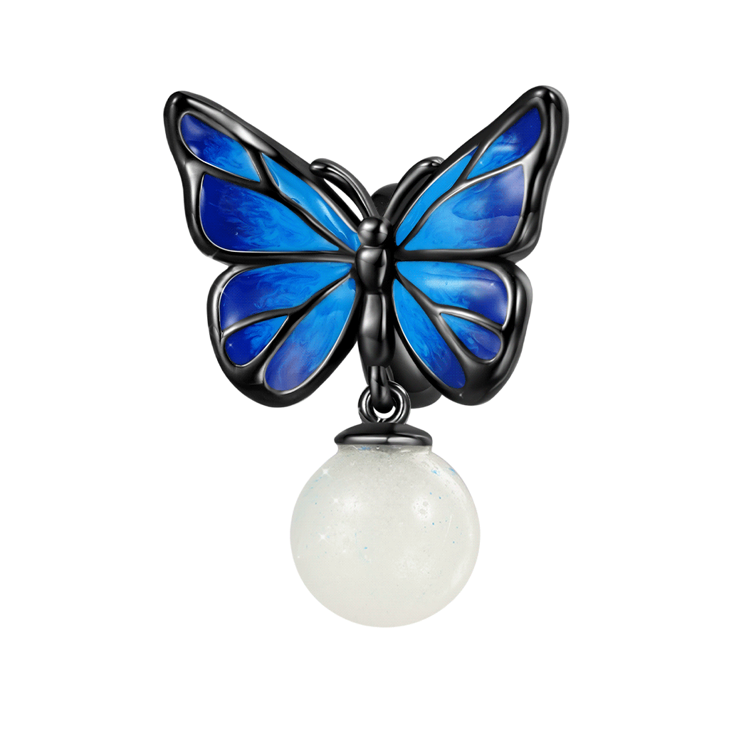 Colgante Mariposa Morpho Azul