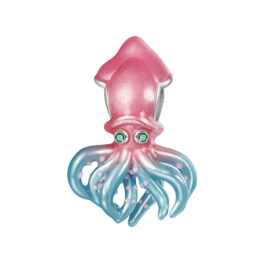 Charm Calamar Mágico Océano