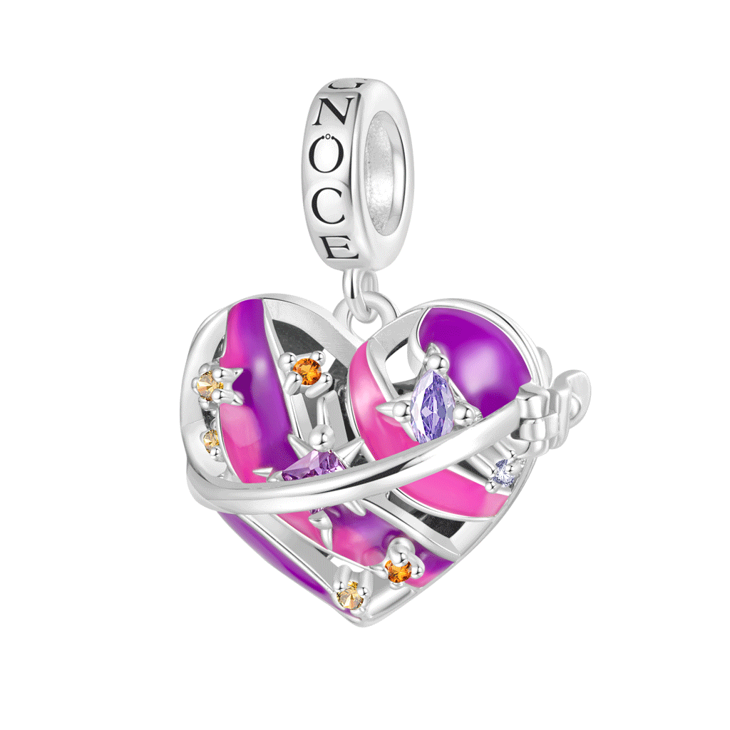 Colgante Corazón Inalámbrico LED Brillo Saturno