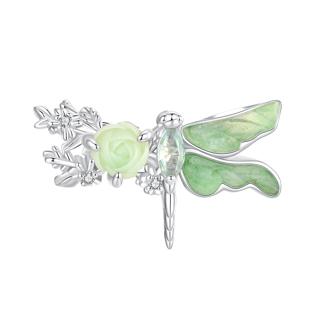 Charm Libélula Verde Primavera