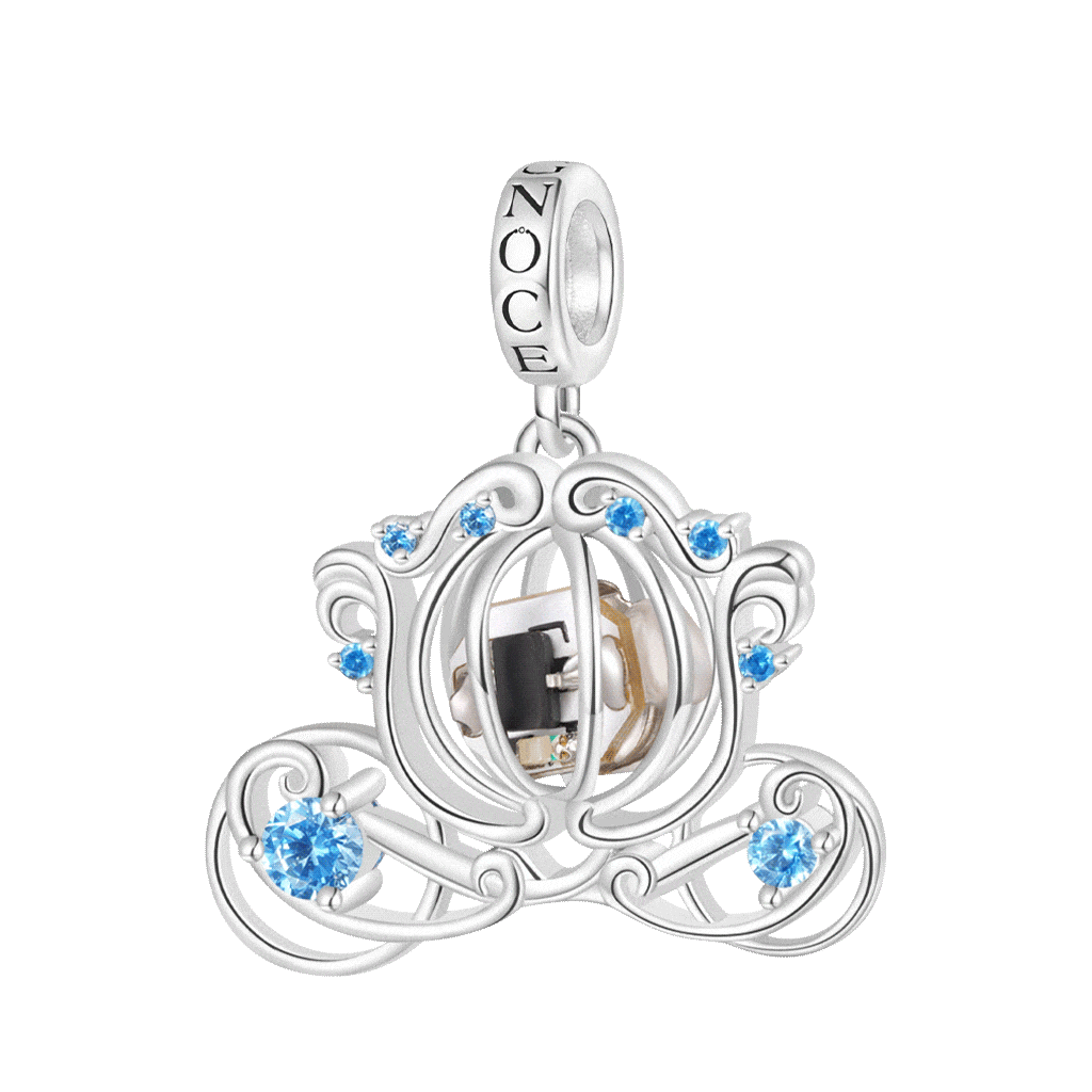 Colgante Carruaje Calabaza Inalámbrico LED Glow Glass