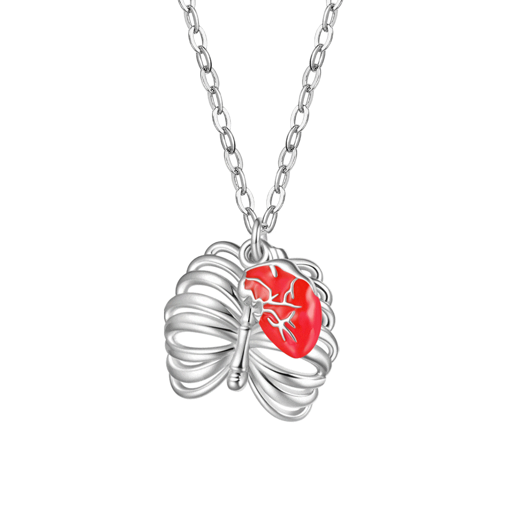 Collar Corazón de Calavera