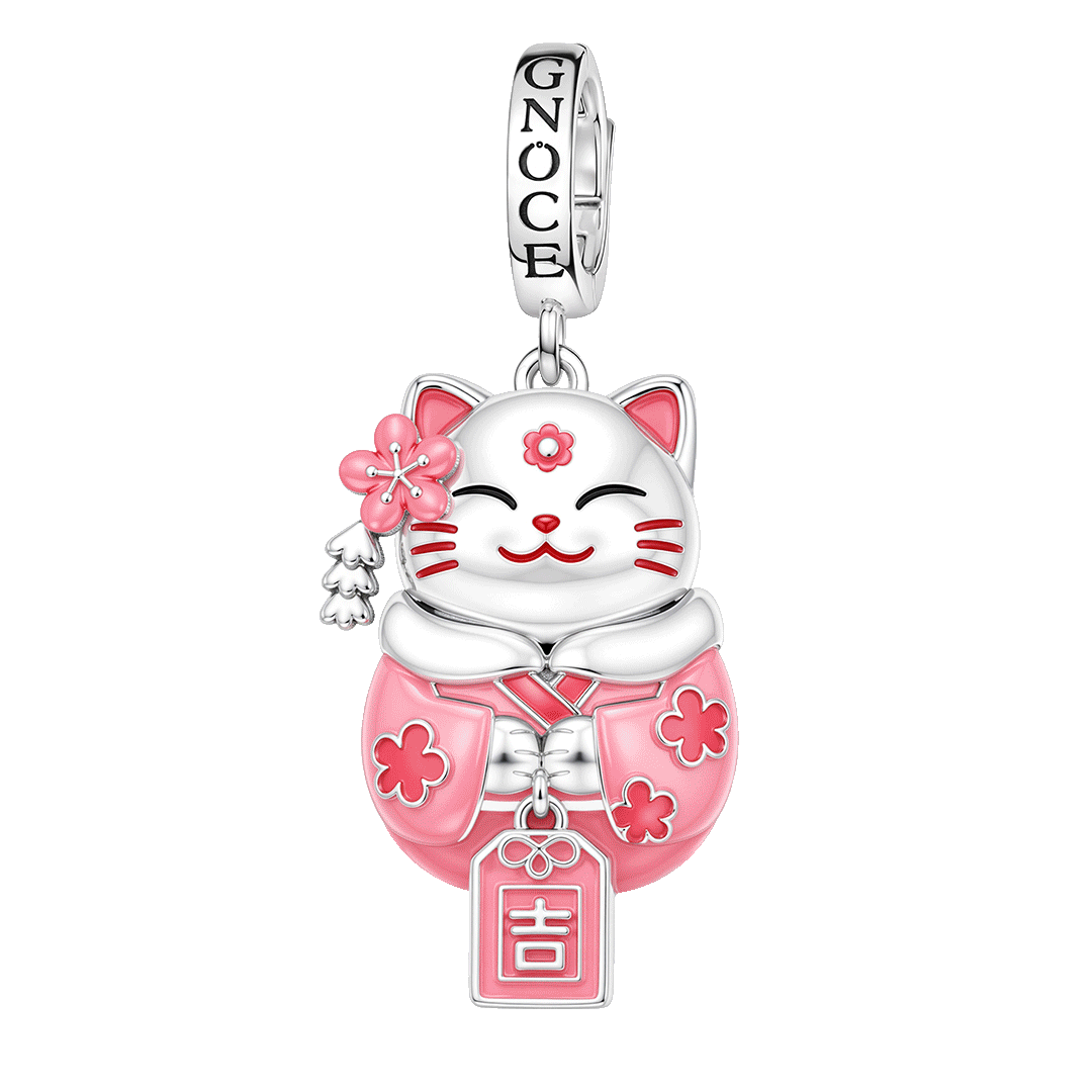 Amuleto japonés Sakura Lucky Cat