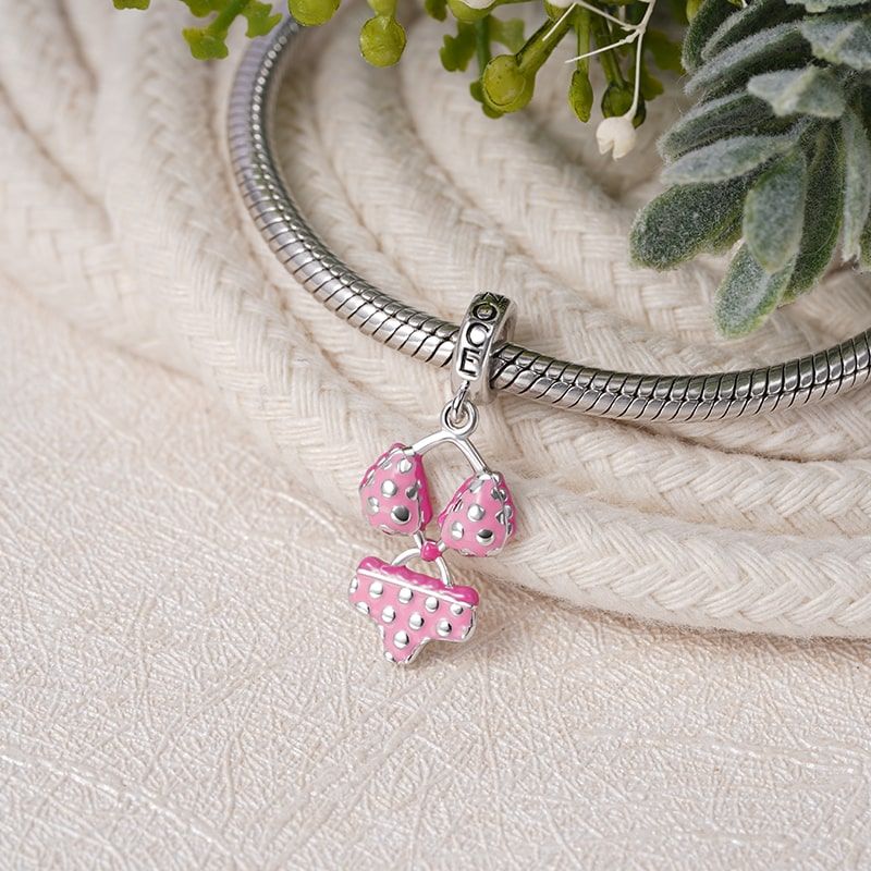 Charm Colgante Bikini Rosa