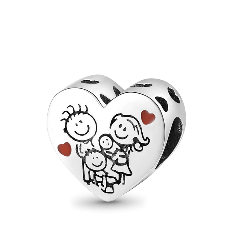 Charm Colgante de Familia Adorable
