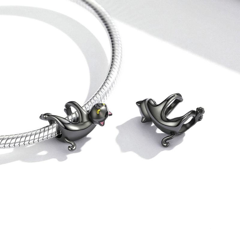Charm Colgante Gato Negro