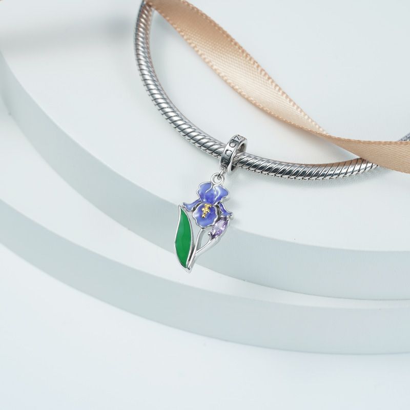 Charm Colgante Iris Morado