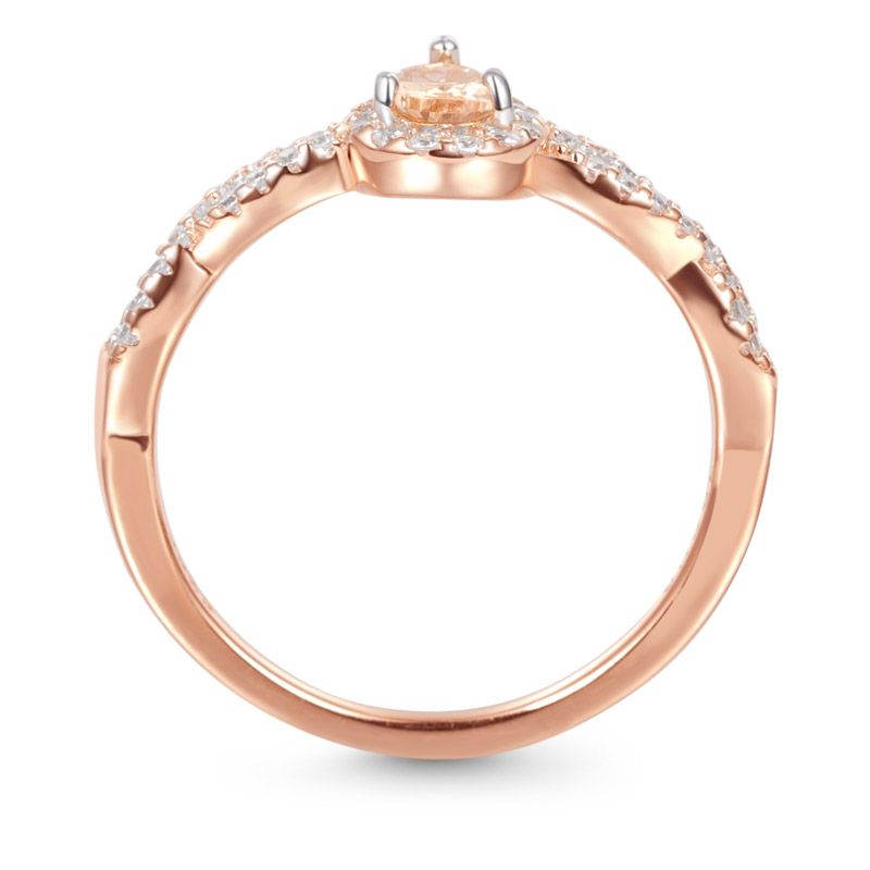 Anillo de lágrima retorcida