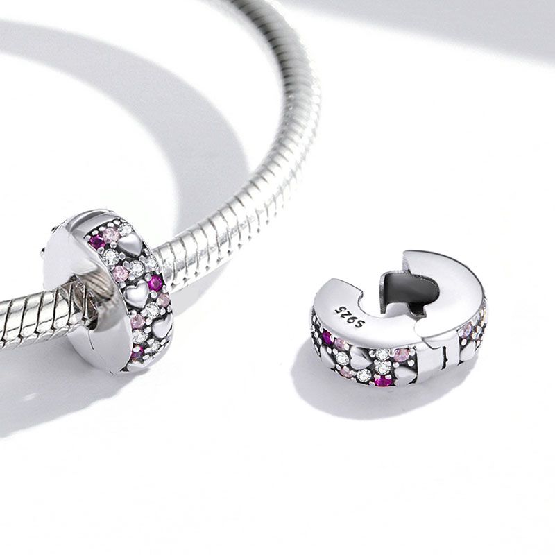 Charm de Clip Corazón Destello