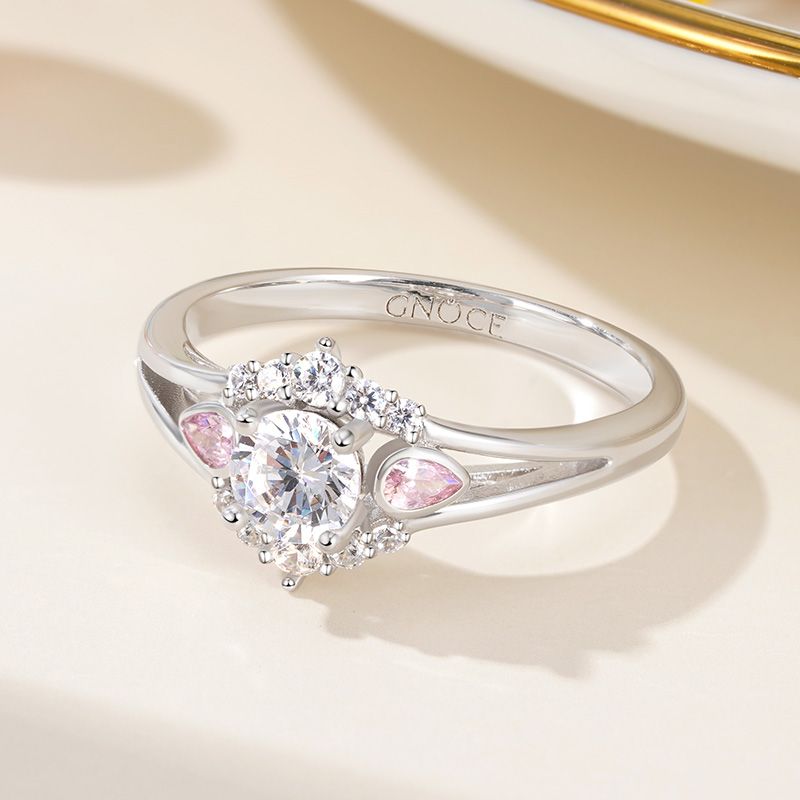 Anillo de Promesa de Corte Redondo
