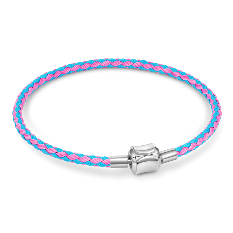 Pulsera Básica Azul Rosa