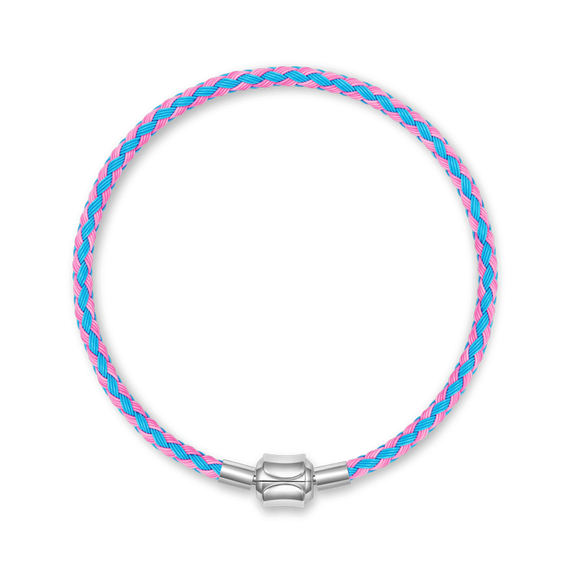 Pulsera Básica Azul Rosa