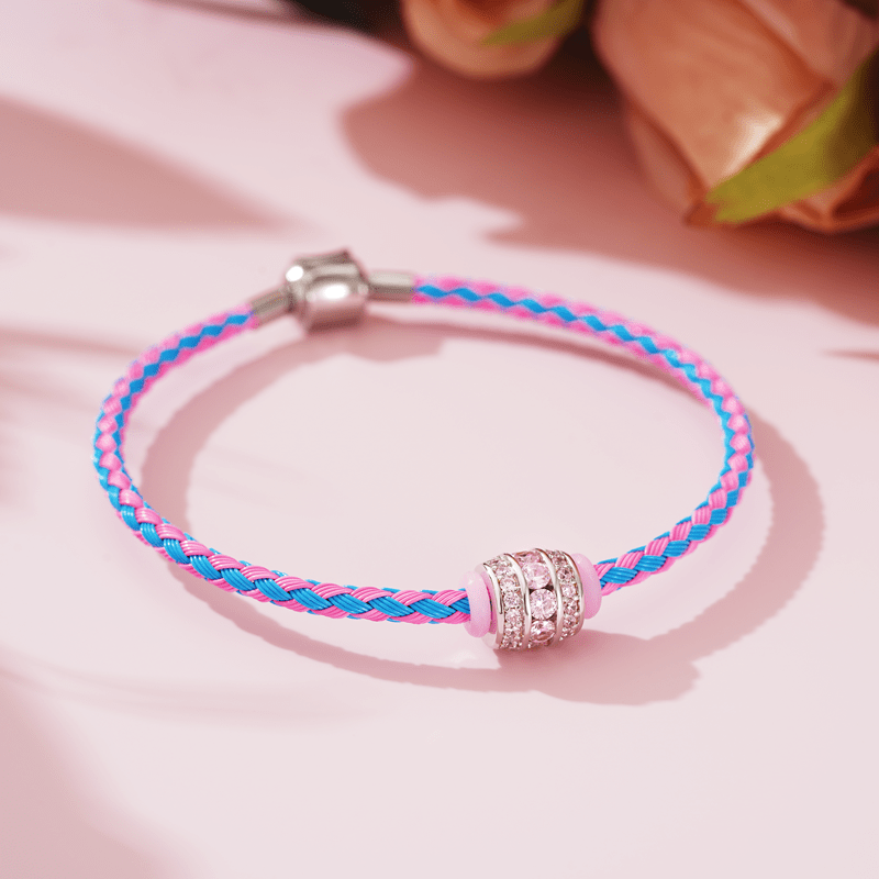 Pulsera Básica Azul Rosa
