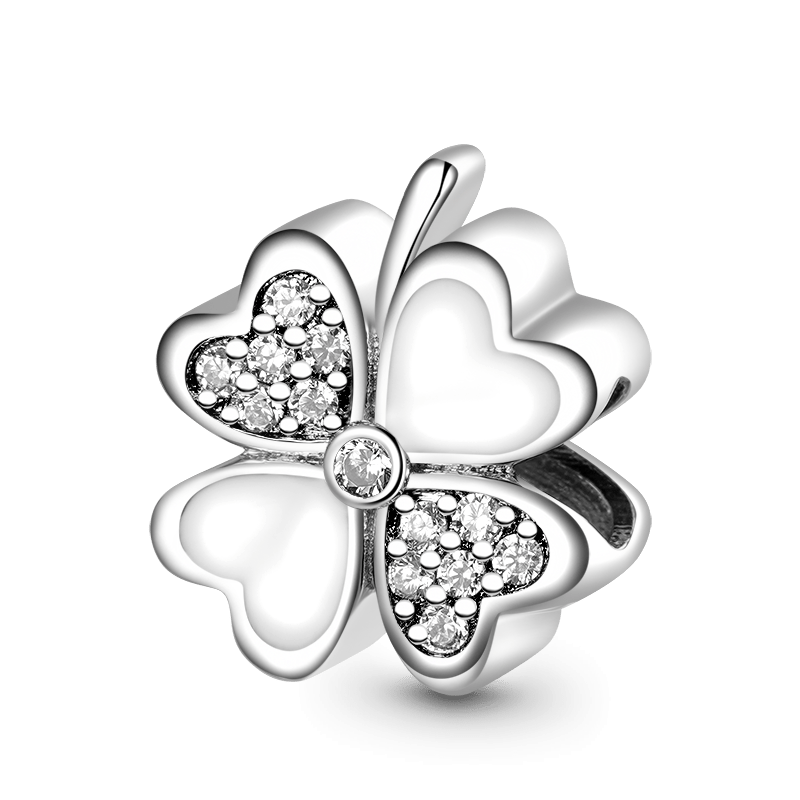 Charm Grabable Trébol de Cuatro Hojas