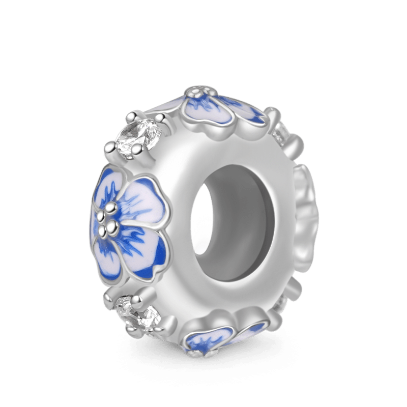 Charm de Clip Flor Azul