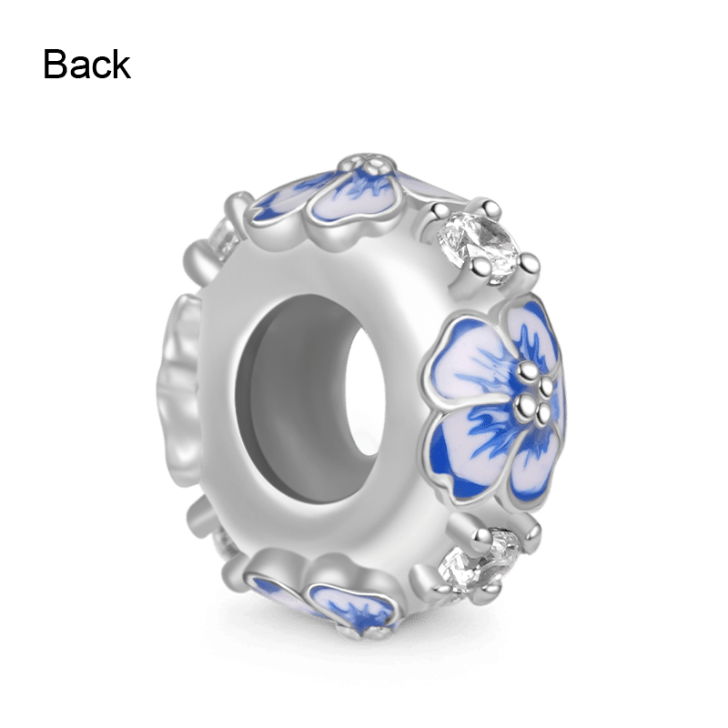 Charm de Clip Flor Azul