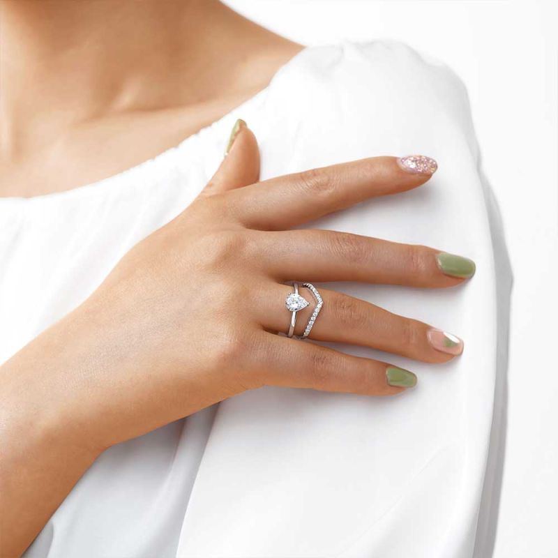 Anillo pera Wishbone