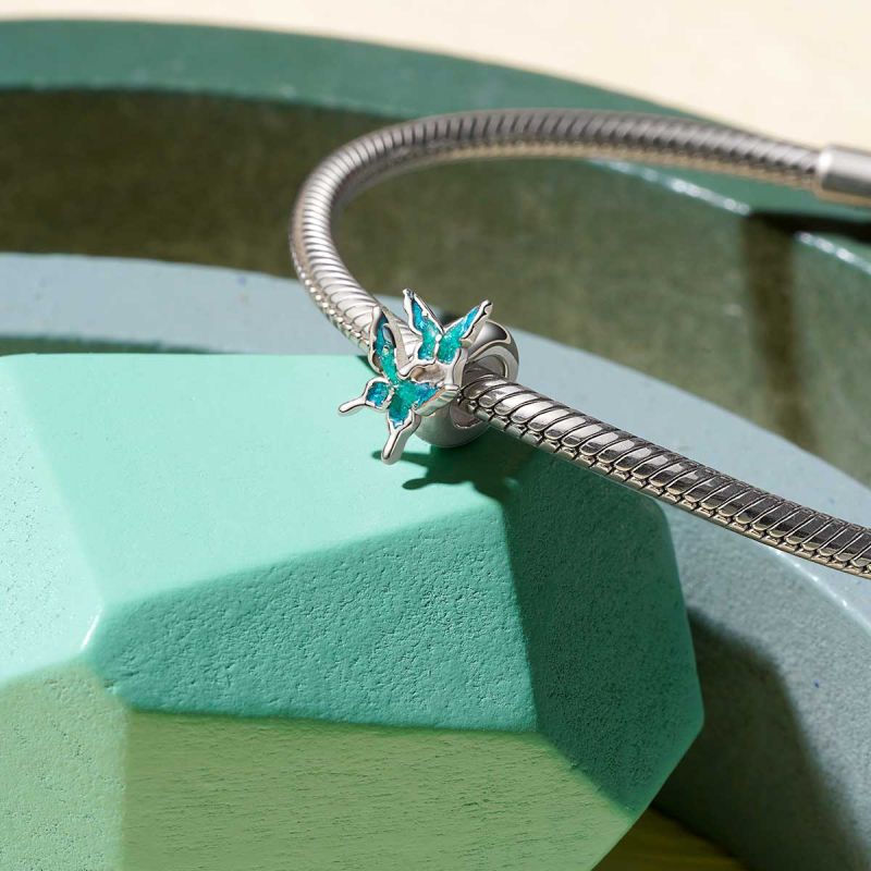 Charm de Clip Mariposas Azules