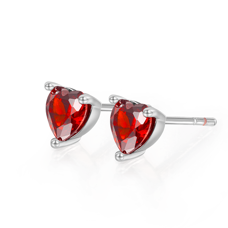 Pendientes Corazón Piedra Nacimiento