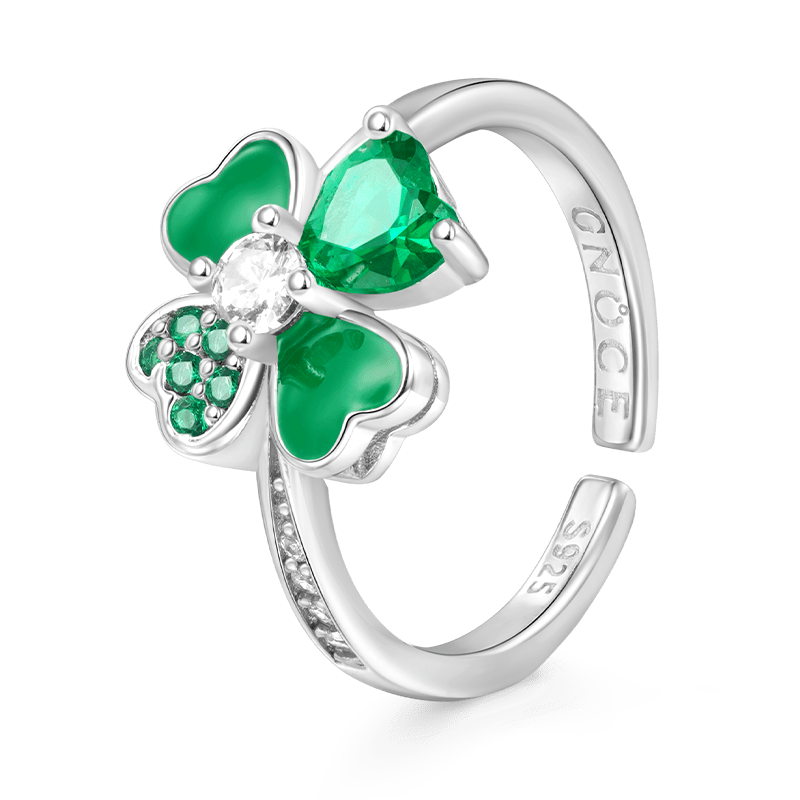 Anillo Trébol de Cuatro Hojas