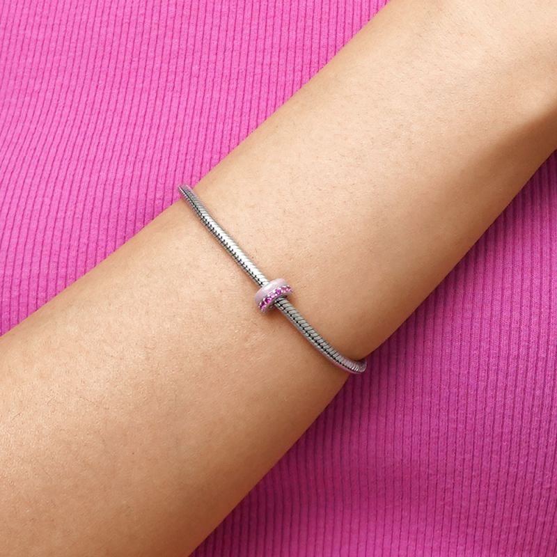 Charm de Clip Básico Rosa
