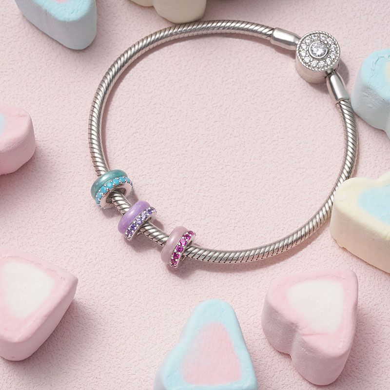 Charm de Clip Básico Morado