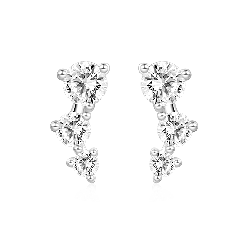 Pendientes De Tres Piedras
