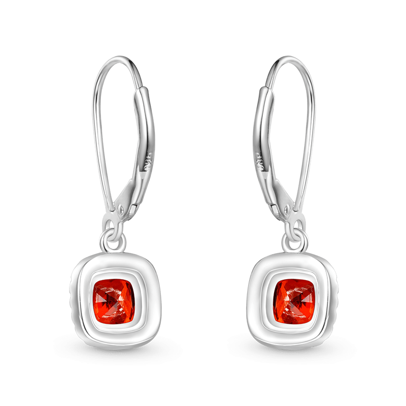Pendientes Cuadrados de Piedra de Nacimiento