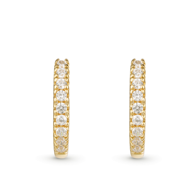 Pendientes de Diamante Redondo