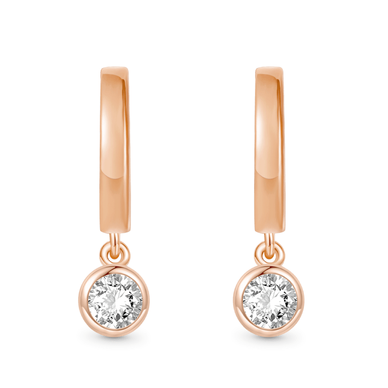 Pendientes de Gota de Diamante