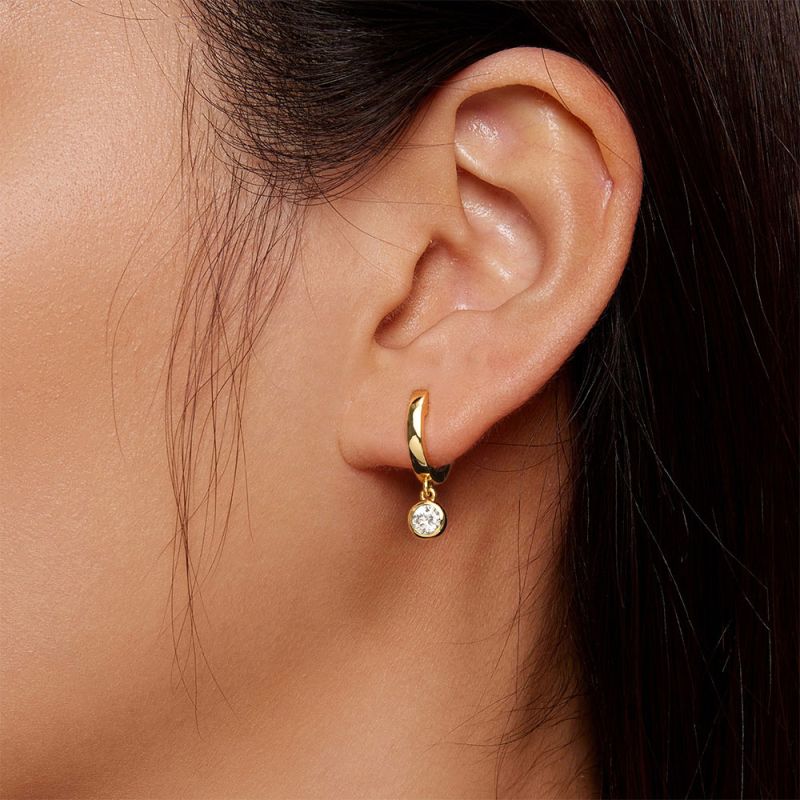Pendientes de Gota de Diamante