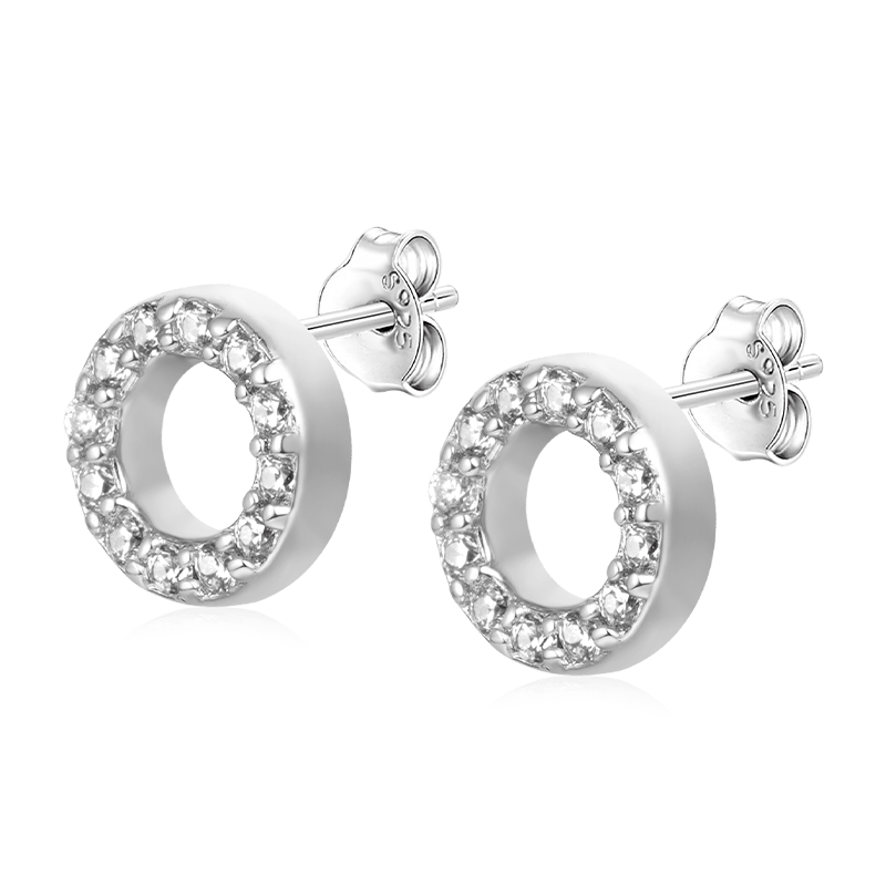 Pendientes Disco Pave