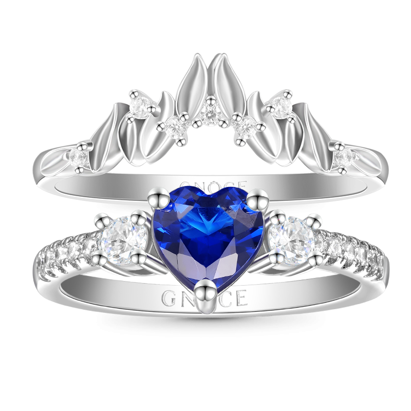 Anillo Apilable Corte Corazón