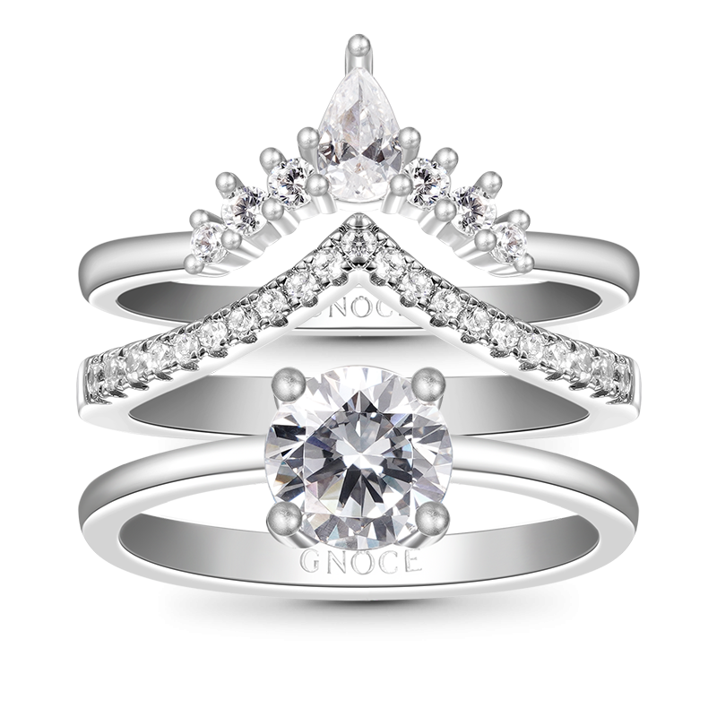 Anillo Apilable Corte Redondo