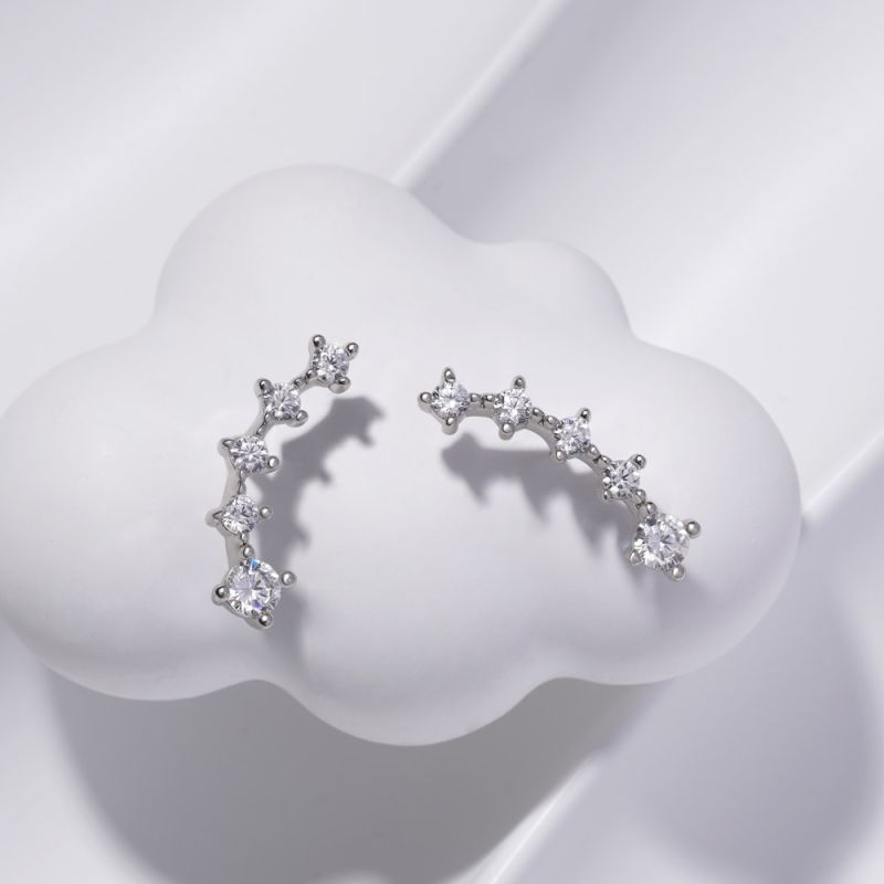 Pendientes Arrastradores de Zirconia Cúbica