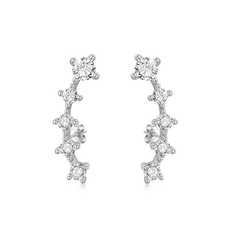 Pendientes Arrastradores de Zirconia Cúbica