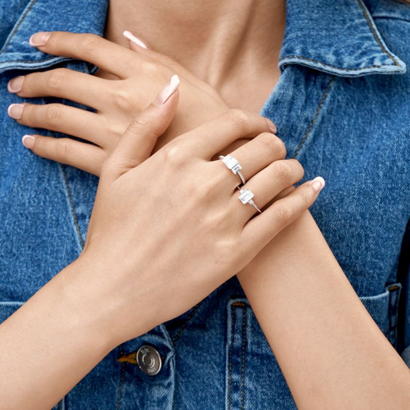 Anillo Apilable Corte Rectangular