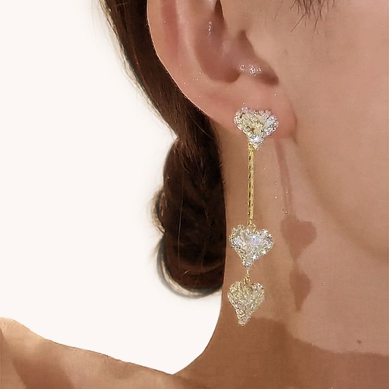 Pendientes Corazón Cristal