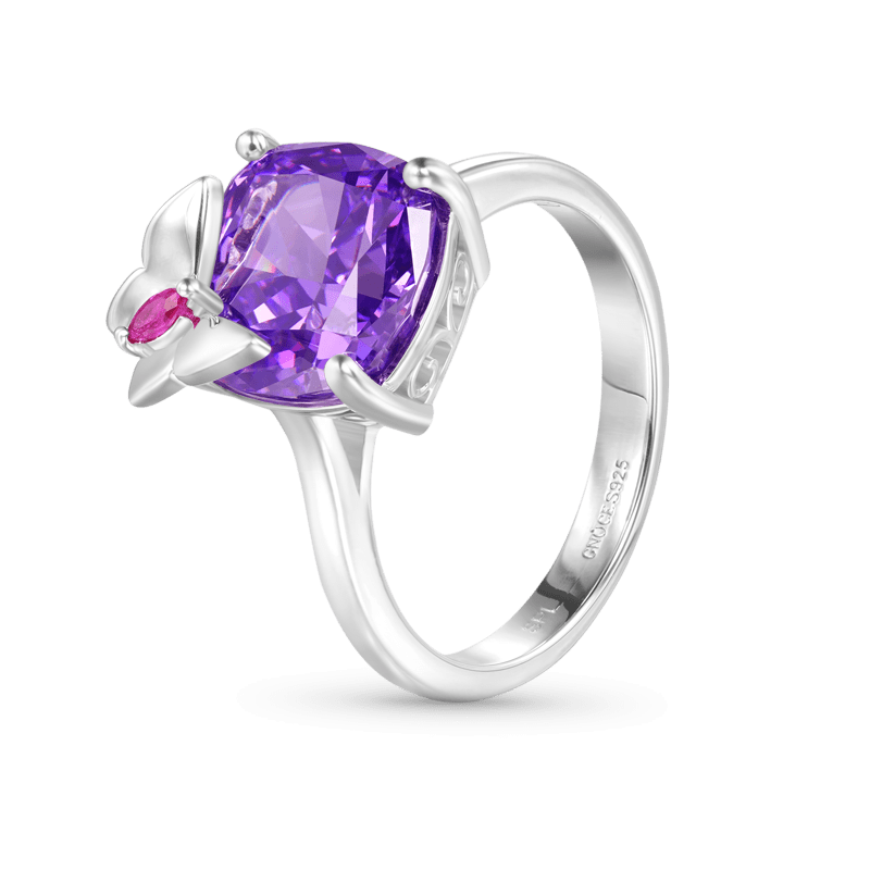 Anillo Mariposa Cuadrada