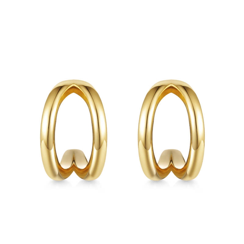 Pendientes De Aro Doble De Oro