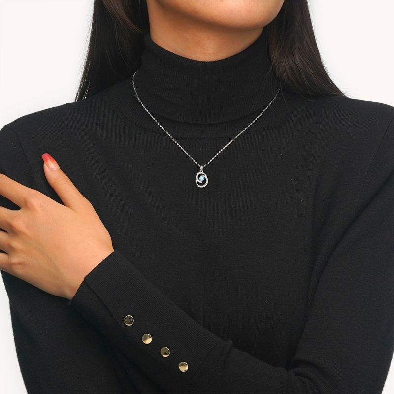Collar Redondo Corazón del Océano