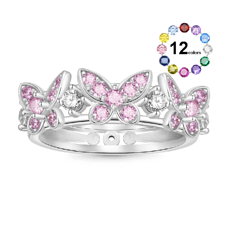 Anillo Mariposa Brillante