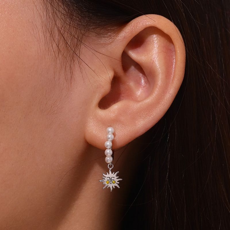 Pendientes de Aros Sol y Luna