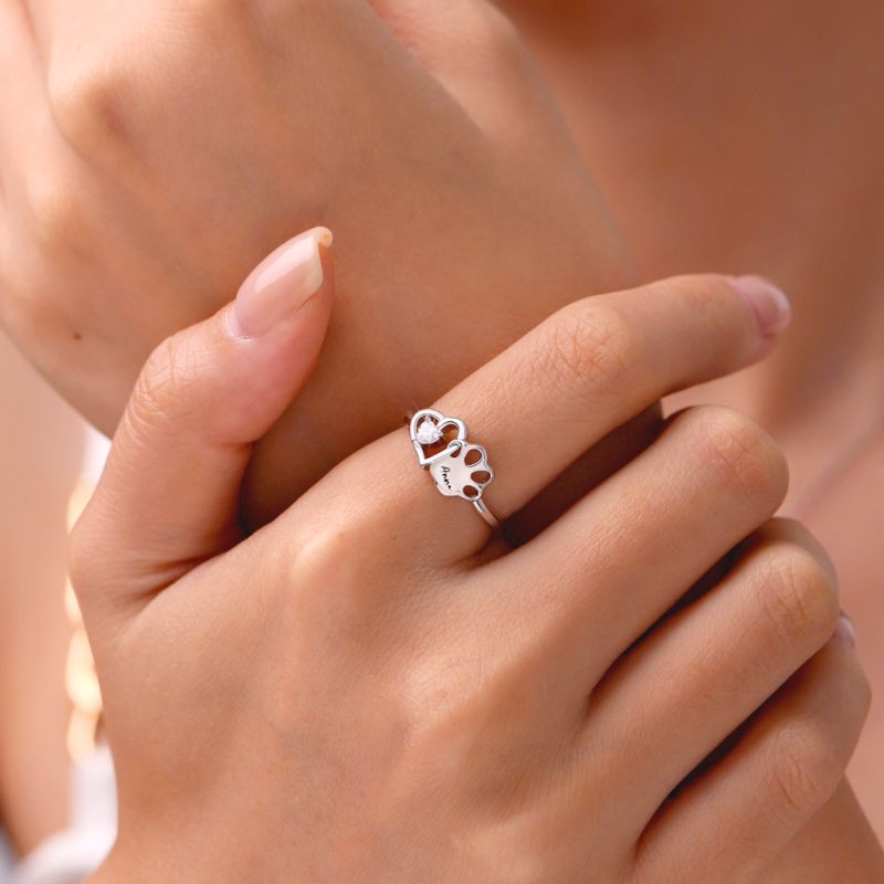Anillo Grabable Amor Mascota