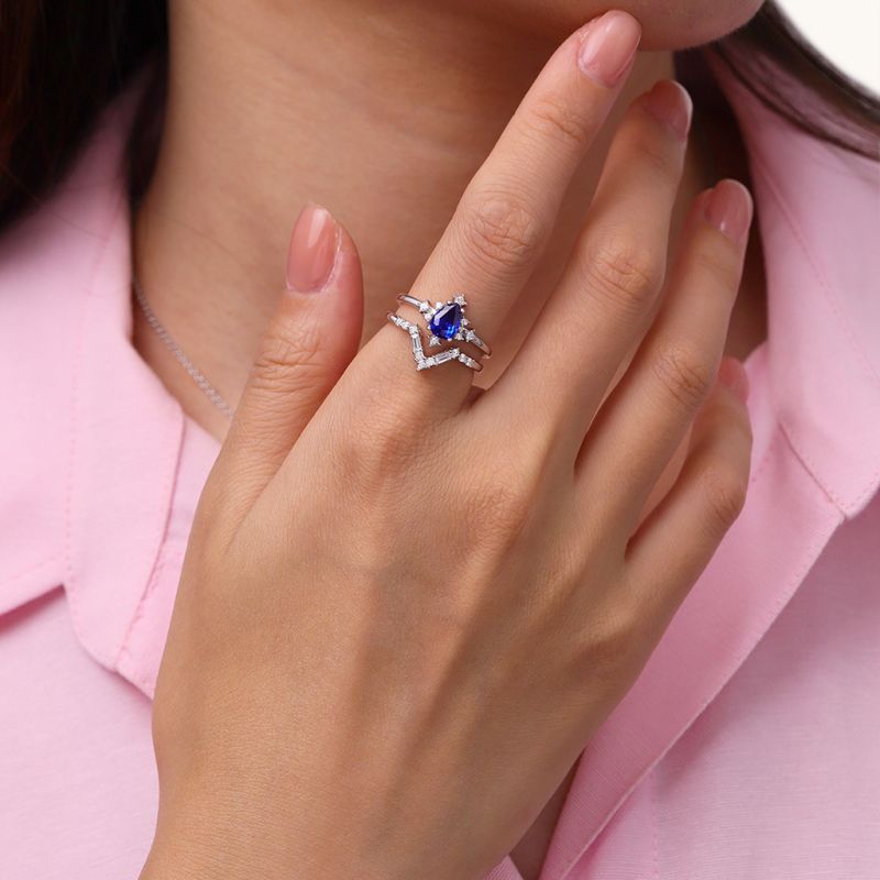 Anillos Apilables Azul Real