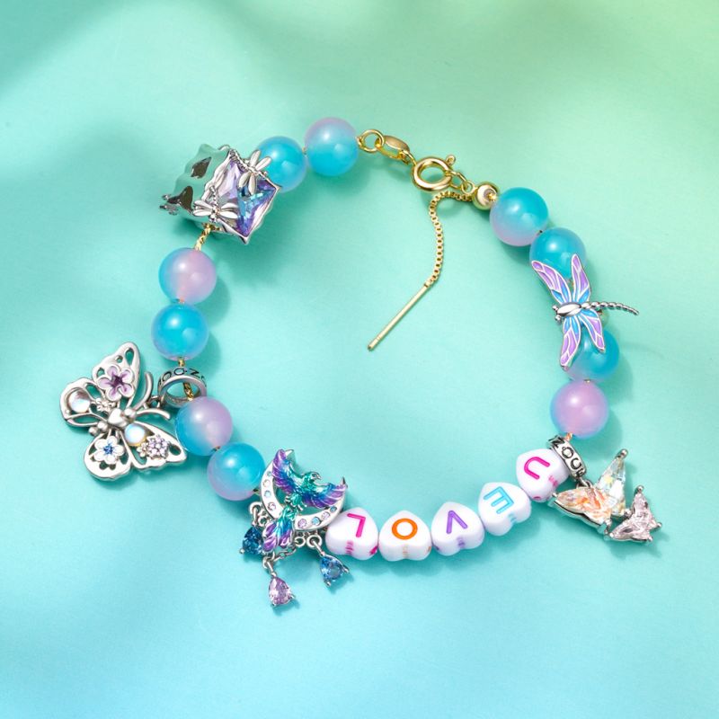 Pulsera de Abalorios Letra DIY