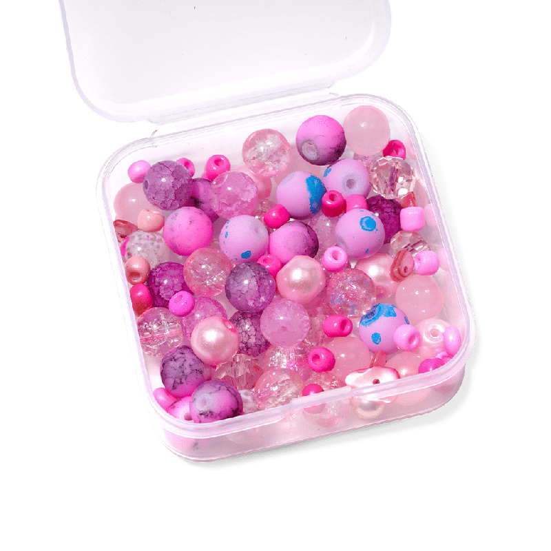 Pulsera de Abalorios Cracked Rosa