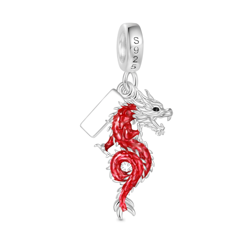 Colgante Dragón Rojo de la Suerte