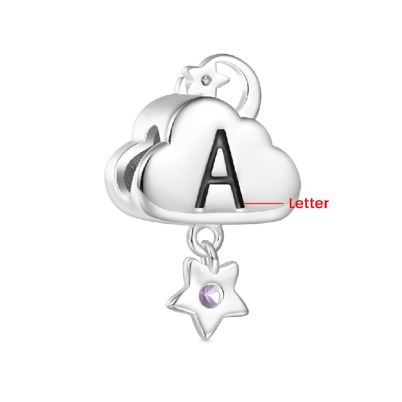Blue Cloud Star Charm